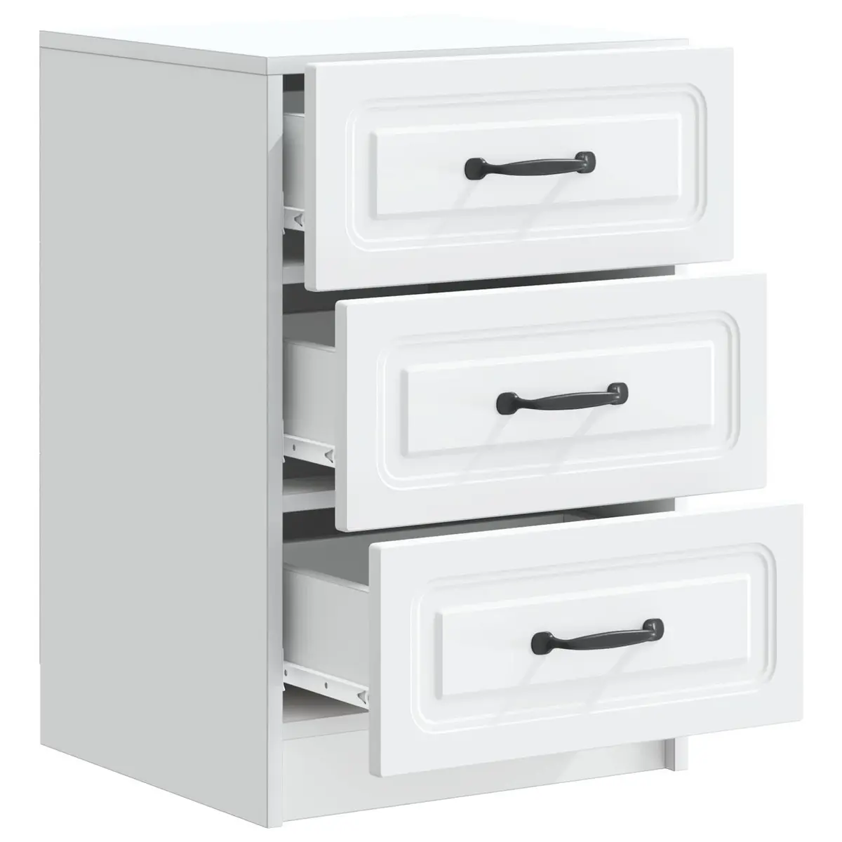 White Vintage Engineered Wood Cabinet