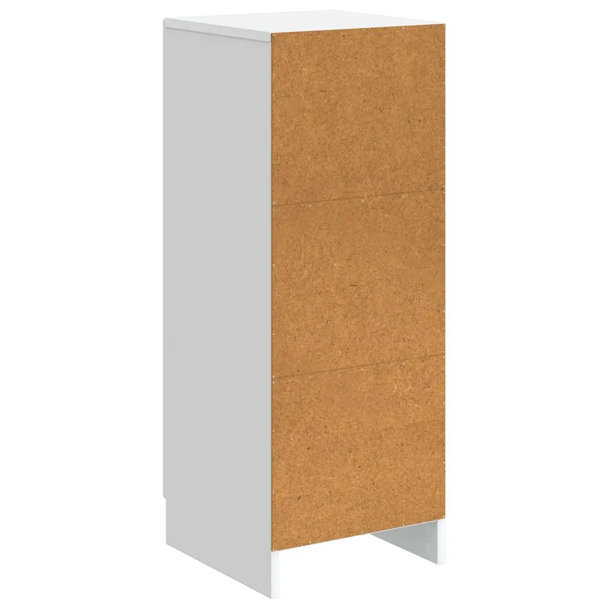 White Sideboard Storage Cabinet for Living Room with Adjustable Shelves and Drawers