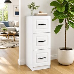 Specifications of White Drawer Cabinet for Modern Interiors