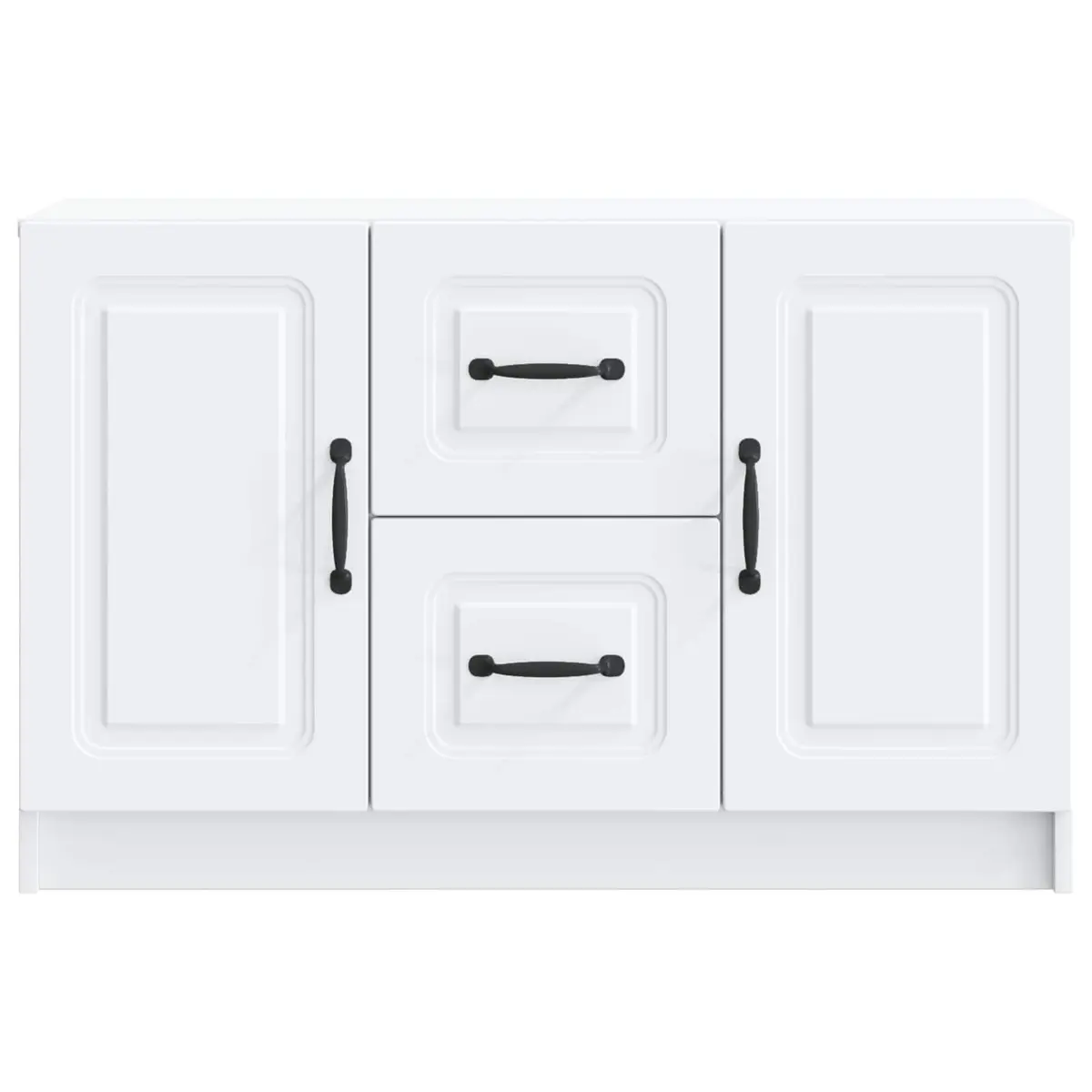 White Sideboard Storage Cabinet Dining Room 89 x 34.5 x 57 cm