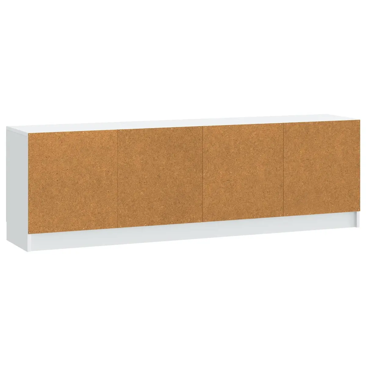 TV Cabinet Living Room White 150 x 31 x 47 cm Engineered Wood Media Storage Unit