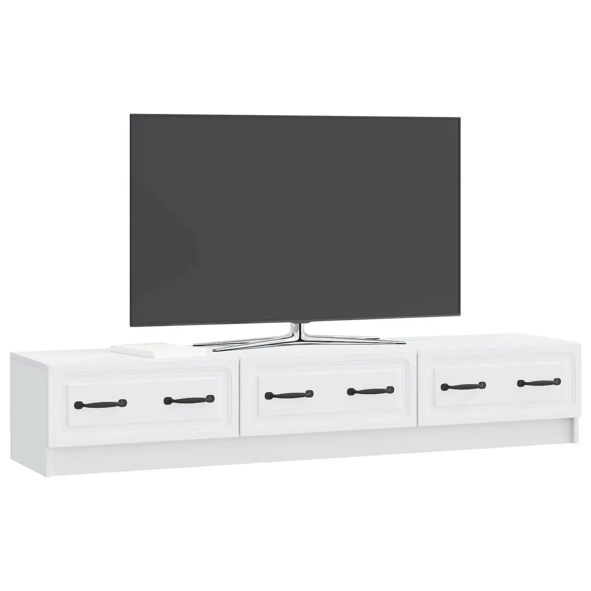 White TV Cabinet with Drawer