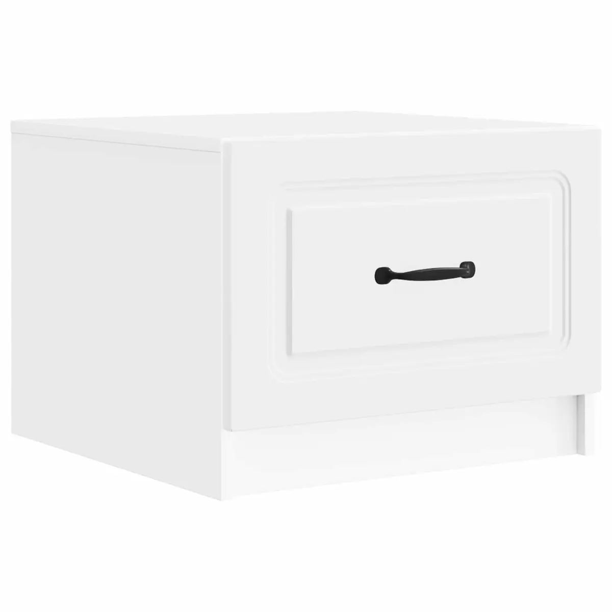 White Modern Coffee Table with Drawer