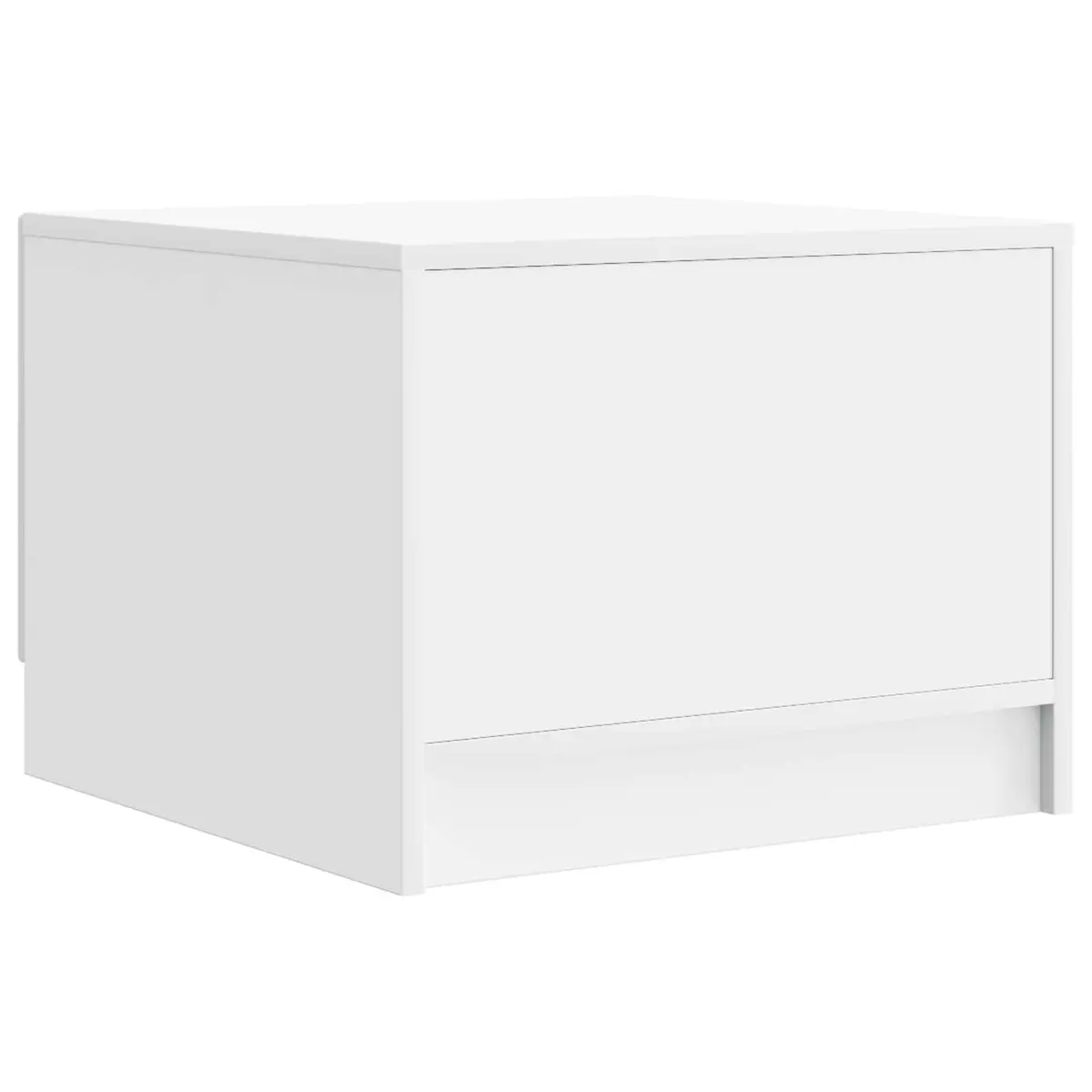 White Modern Coffee Table with Drawer