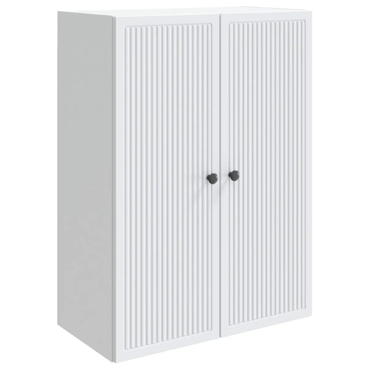 Wall-Mounted Storage Cabinet Living Room Vintage White Engineered Wood 66 x 34.5 x 90 cm