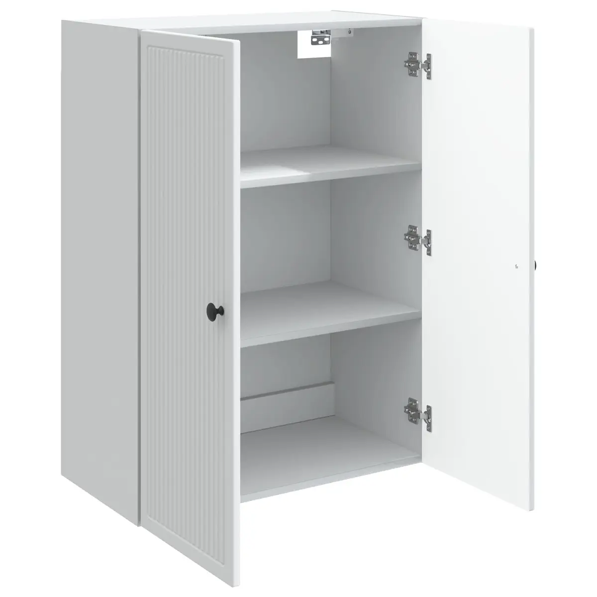 Wall-Mounted Storage Cabinet Living Room Vintage White Engineered Wood 66 x 34.5 x 90 cm