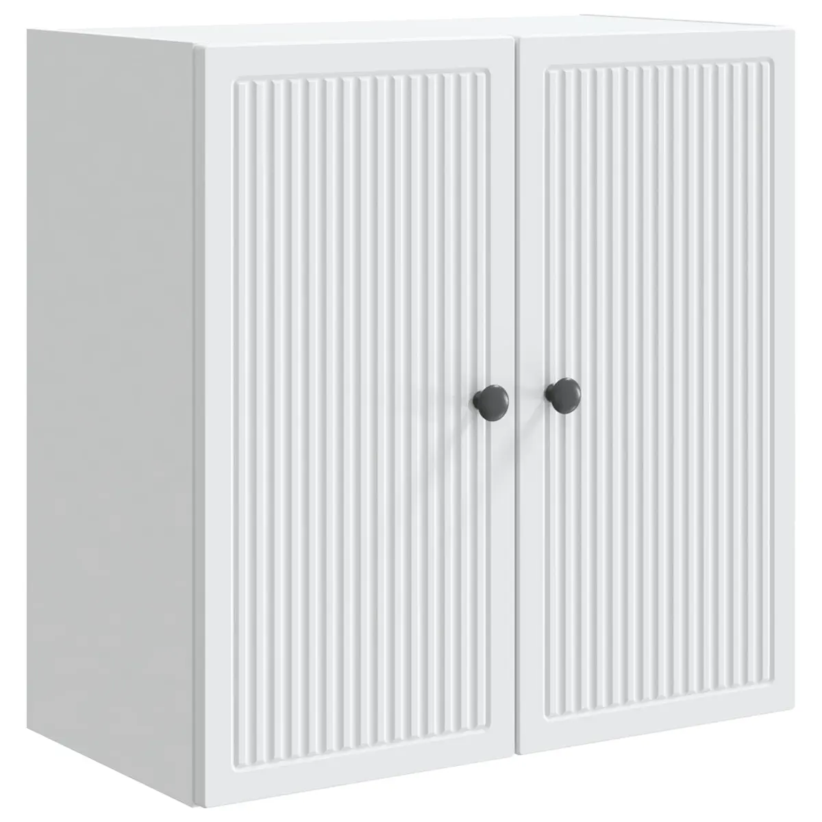 Wall-Mounted Storage Cabinet White Engineered Wood Living Room Bedroom 59 x 31 x 60 cm