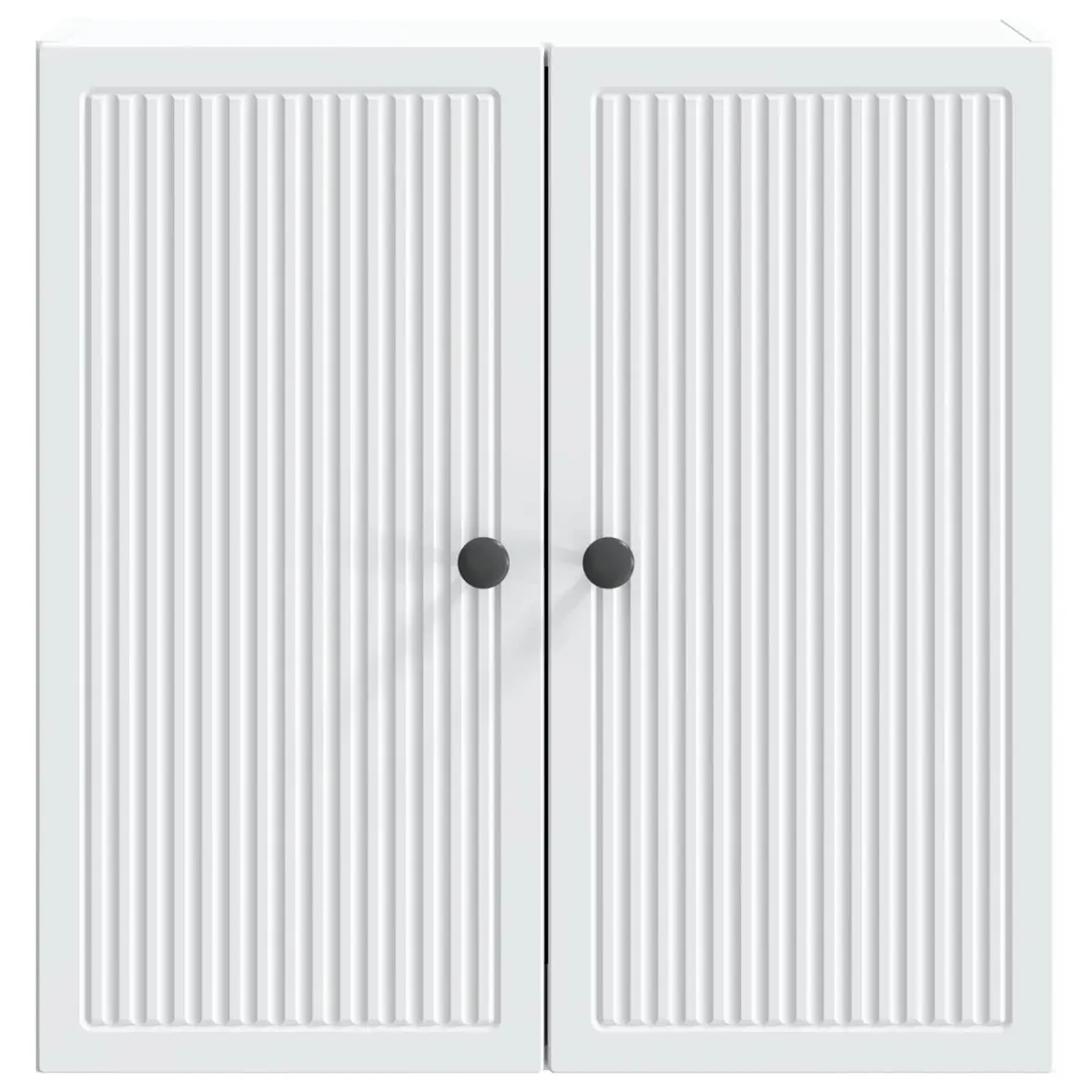 Wall-Mounted Storage Cabinet White Engineered Wood Living Room Bedroom 59 x 31 x 60 cm