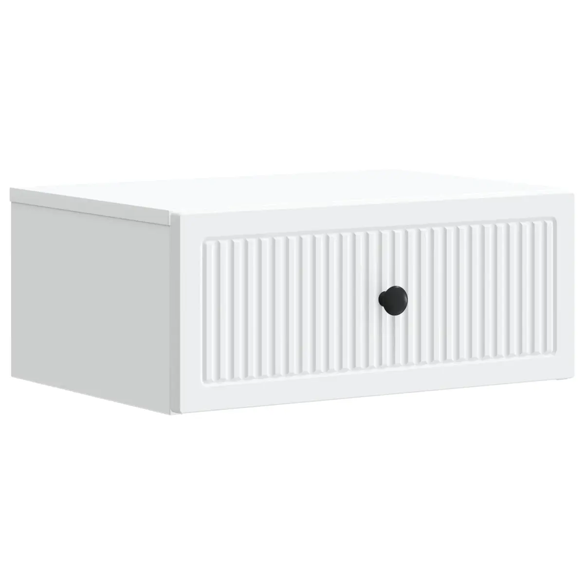 Bedside Cabinet White Engineered Wood Nightstand 49 x 34.5 x 20 cm