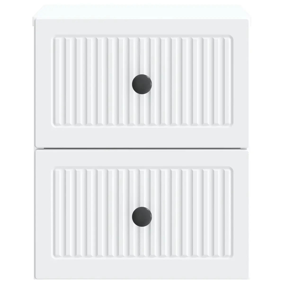 Wall-Mounted Bedside Cabinet Storage Organiser Bedroom Furniture White