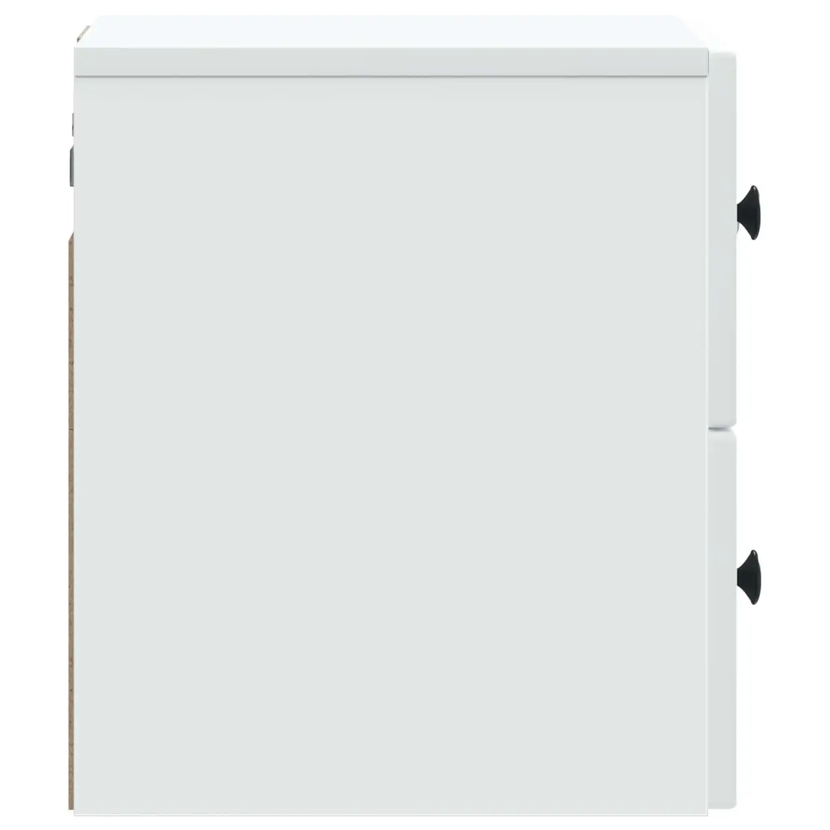 Wall-Mounted Bedside Cabinet Storage Organiser Bedroom Furniture White