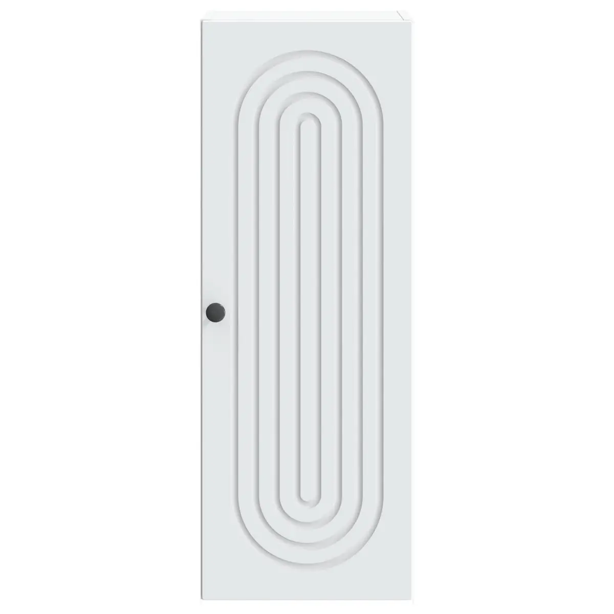 Wall-Mounted Storage Cabinet Living Room White Engineered Wood 33 x 34.5 x 90 cm