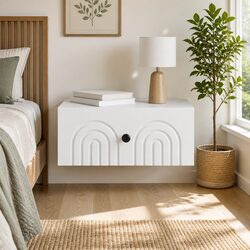 Wall-Mounted Bedside Cabinet: Dimensions 49 x 34.5 x 20 cm