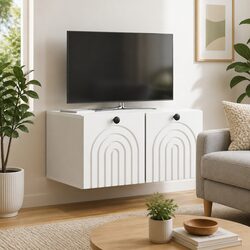 Specifications of White Wall-Mounted TV Cabinet