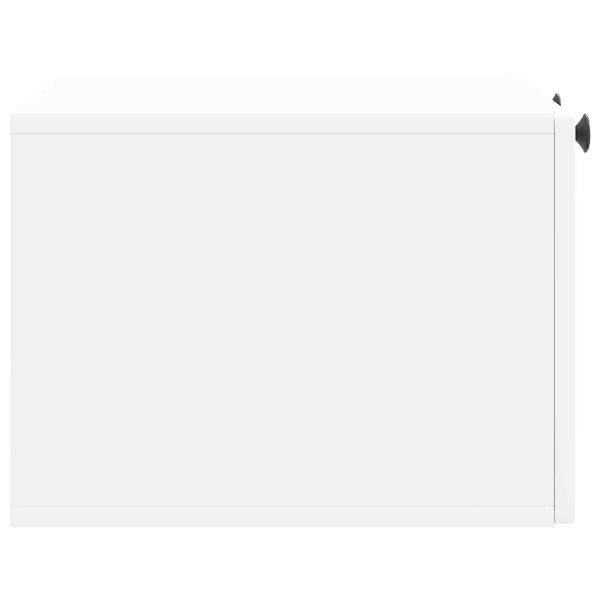 Wall-Mounted TV Cabinet White Modern Living Room Storage 59.5 x 41 x 30 cm Engineered Wood