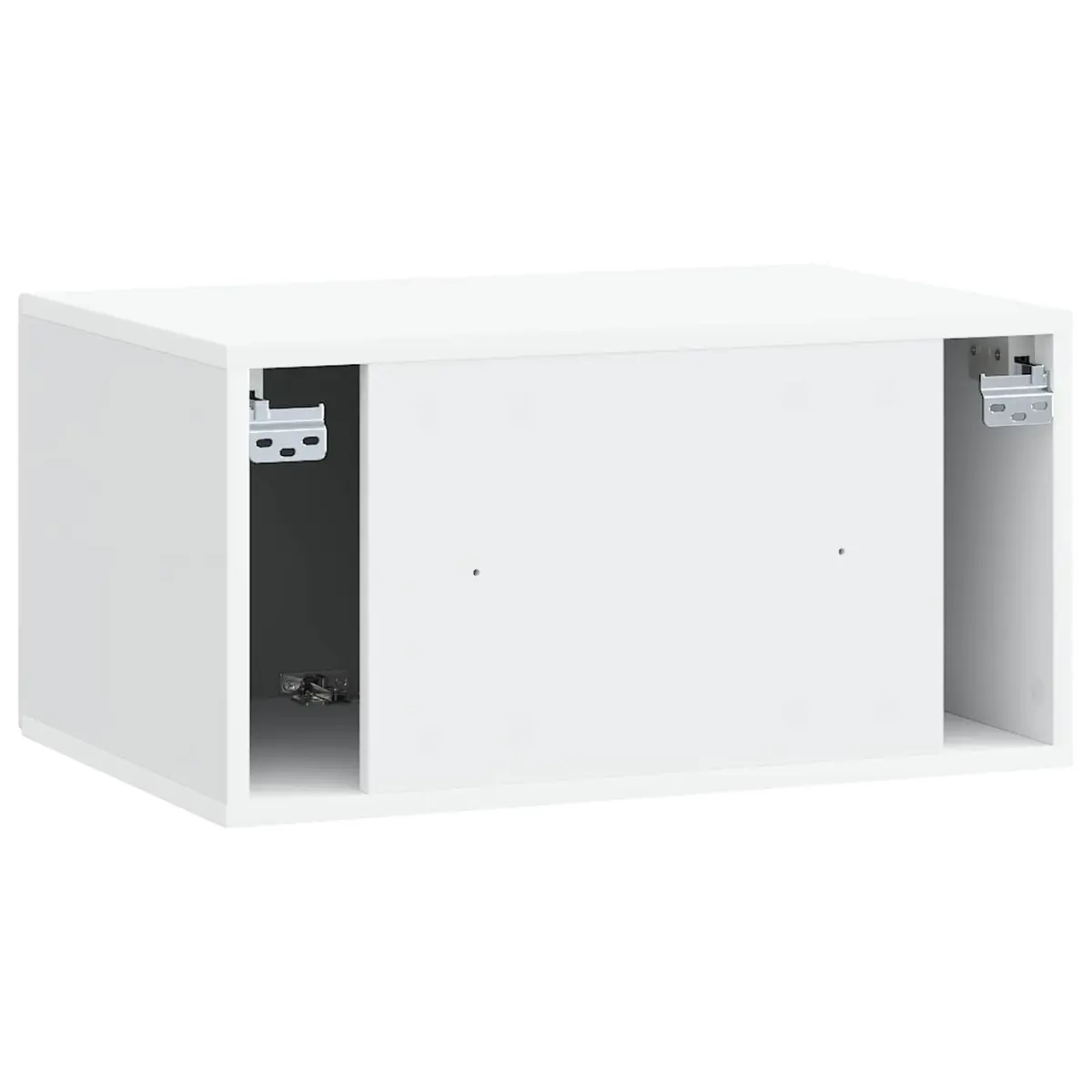 Wall-Mounted TV Cabinet White Modern Living Room Storage 59.5 x 41 x 30 cm Engineered Wood