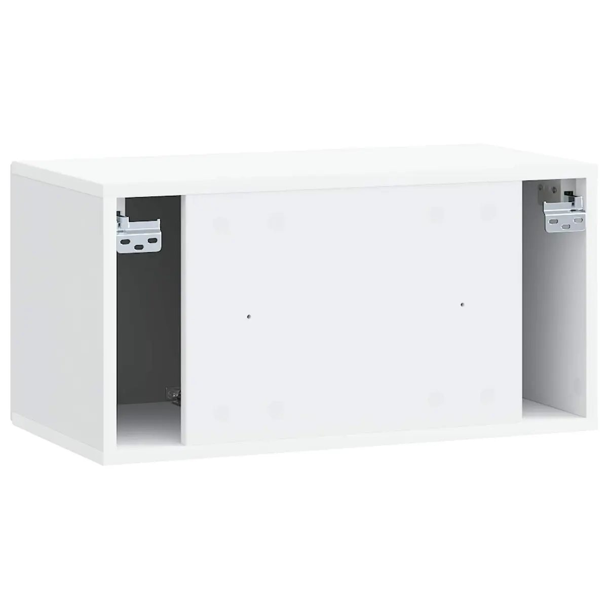 Wall-Mounted TV Cabinet Living Room White 59.5 x 31 x 30 cm Engineered Wood Media Storage