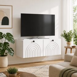 Specifications of White Wall-Mounted TV Cabinet