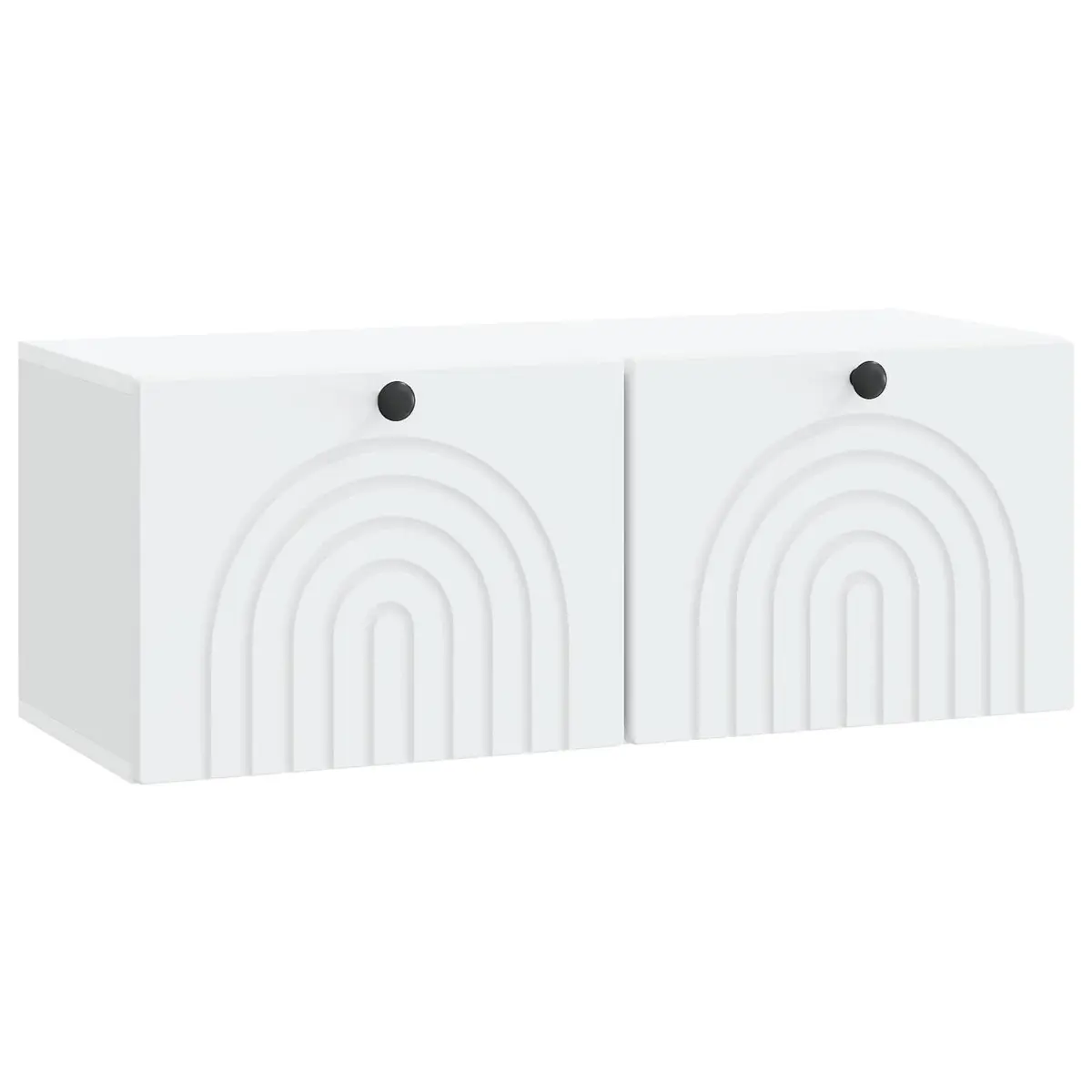 White Wall-Mounted TV Cabinet