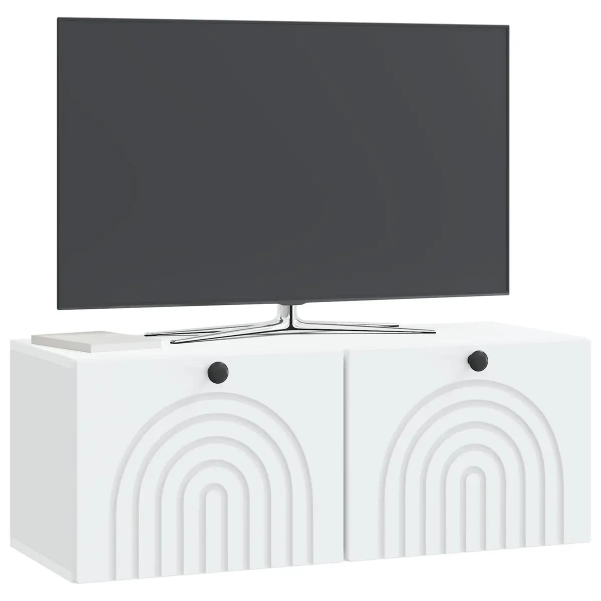 White Wall-Mounted TV Cabinet