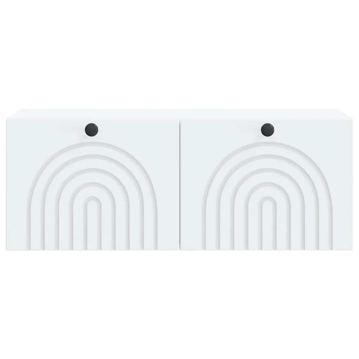 White Wall-Mounted TV Cabinet