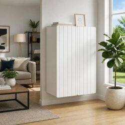 Wall-Mounted Storage Cabinet Specifications: White