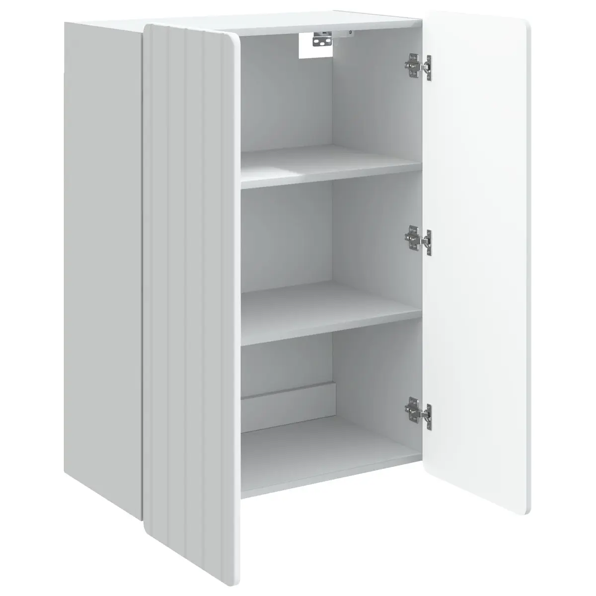 Wall-Mounted Storage Cabinet Living Room White Engineered Wood 66 x 34.5 x 92 cm