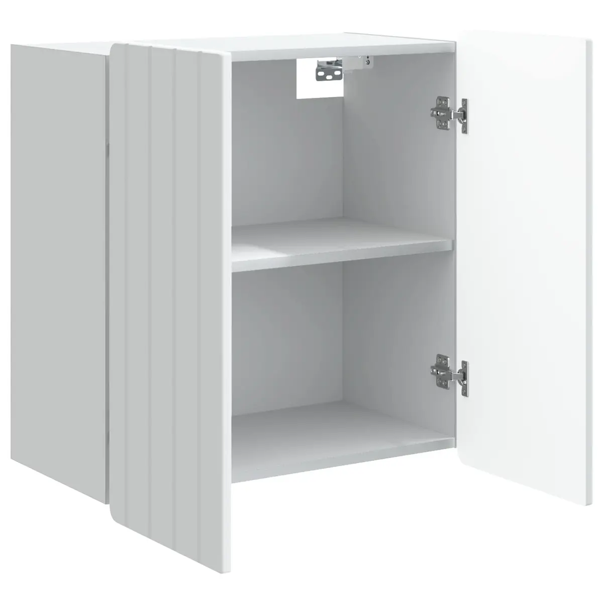 Wall-Mounted Storage Cabinet White 59 x 31 x 64 cm Engineered Wood