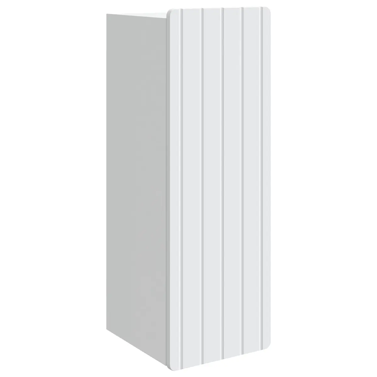 Wall-Mounted Storage Cabinet Living Room White 33 x 34.5 x 94 cm Engineered Wood Shelves