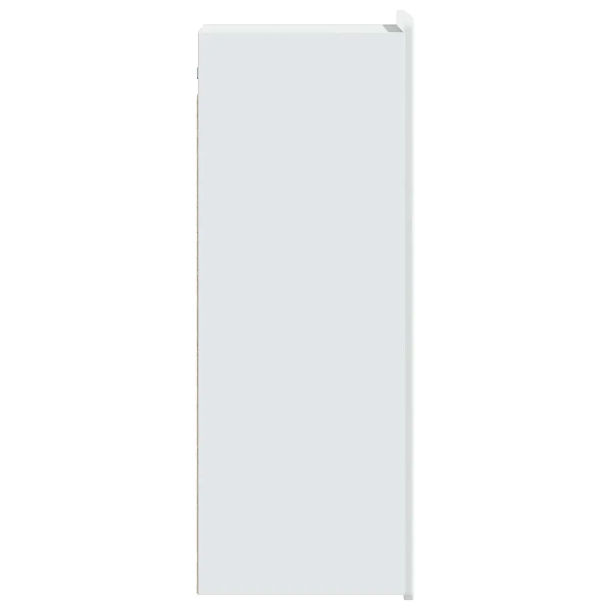 Wall-Mounted Storage Cabinet Living Room White 33 x 34.5 x 94 cm Engineered Wood Shelves