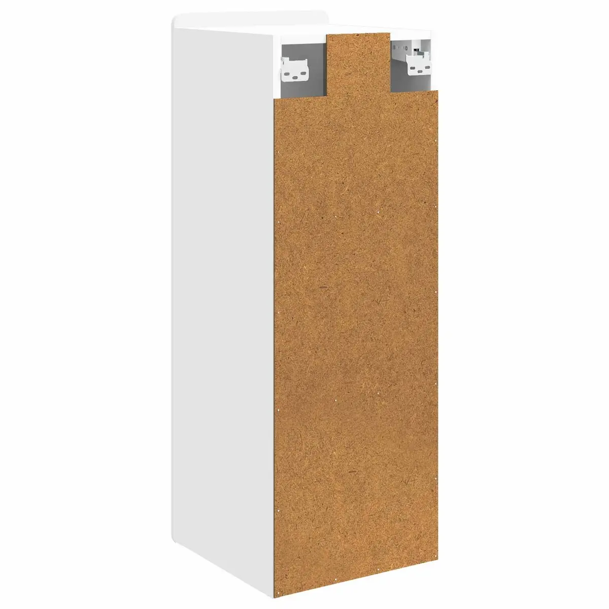 Wall-Mounted Storage Cabinet Living Room White 33 x 34.5 x 94 cm Engineered Wood Shelves