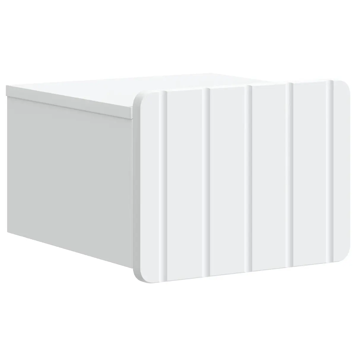 Wall-Mounted Bedside Cabinet Storage Bedroom Nightstand White 33x34.5x24 cm
