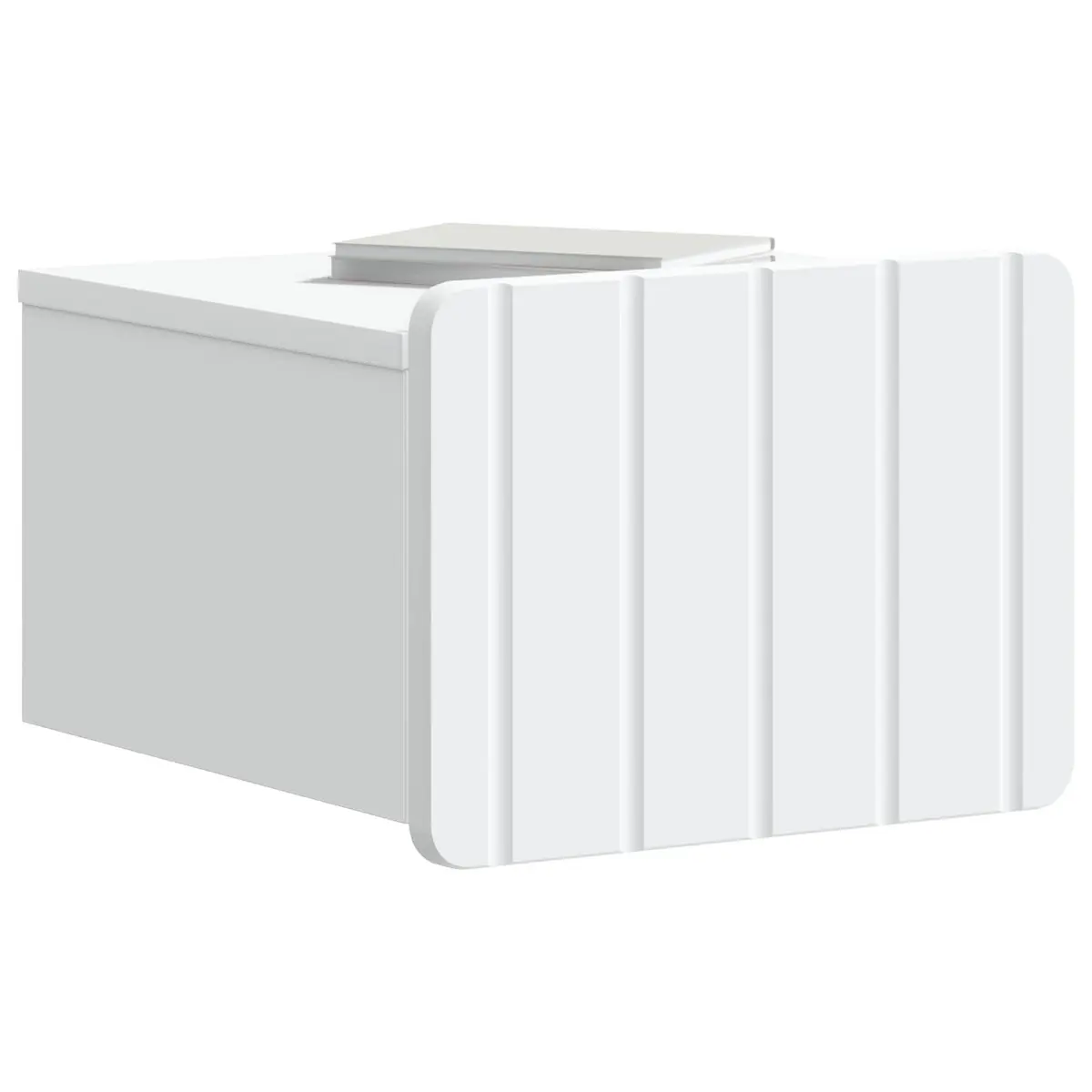 Wall-Mounted Bedside Cabinet Storage Bedroom Nightstand White 33x34.5x24 cm