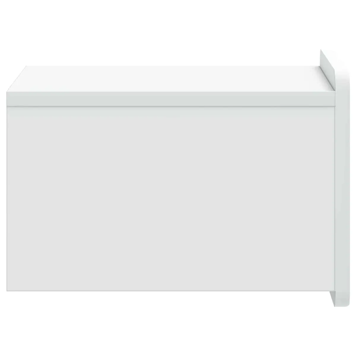 Wall-Mounted Bedside Cabinet Storage Bedroom Nightstand White 33x34.5x24 cm