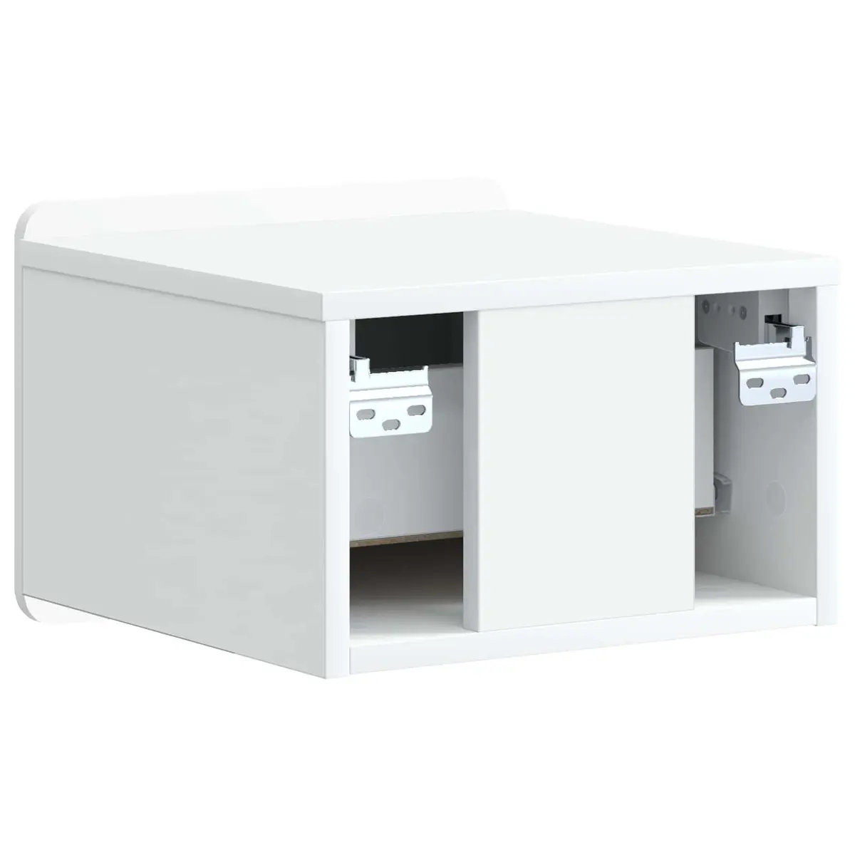 Wall-Mounted Bedside Cabinet Storage Bedroom Nightstand White 33x34.5x24 cm