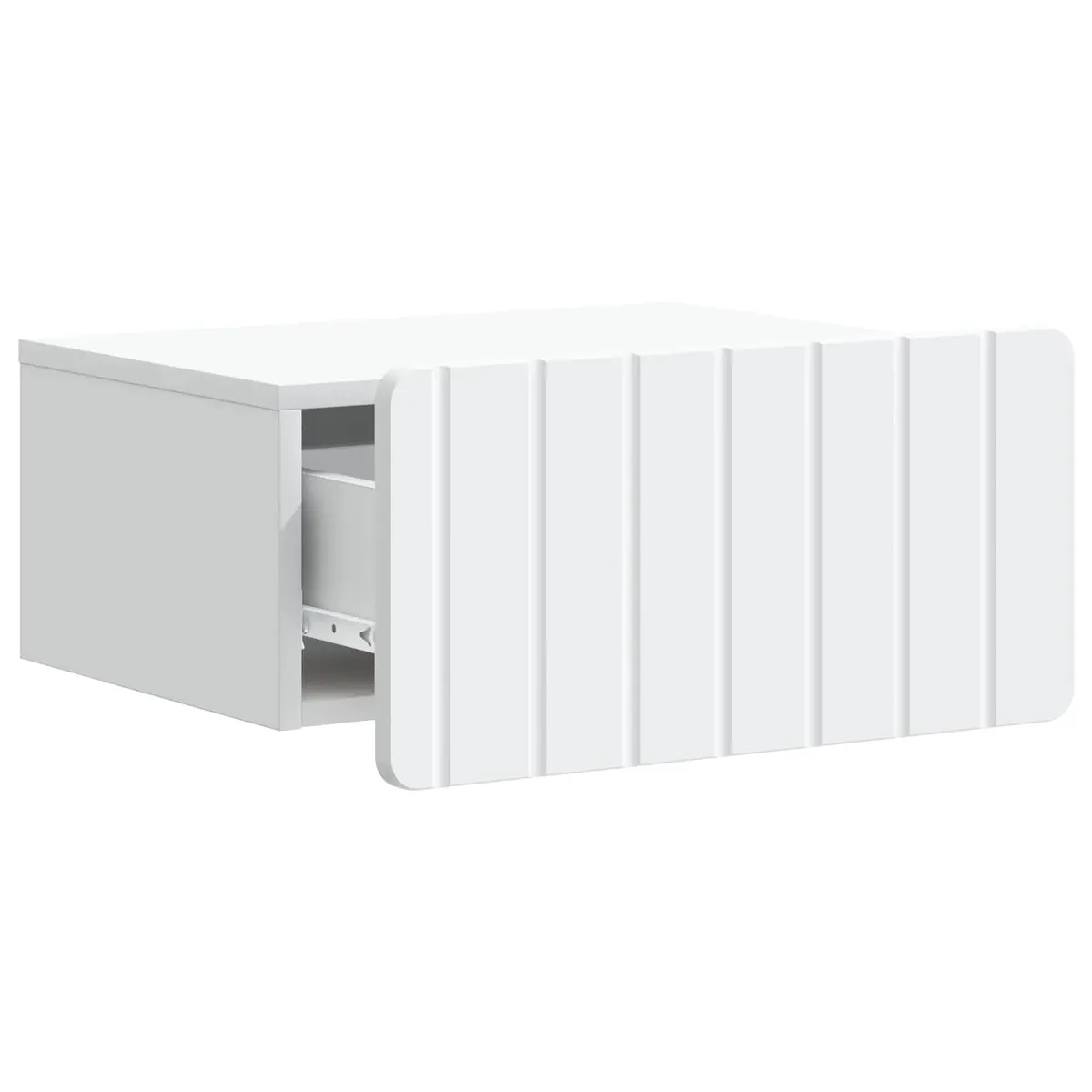 Wall-Mounted Bedside Cabinet with Storage Drawer