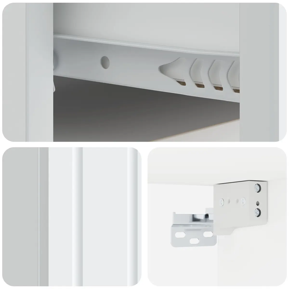 Wall-Mounted Bedside Cabinet with Storage Drawer