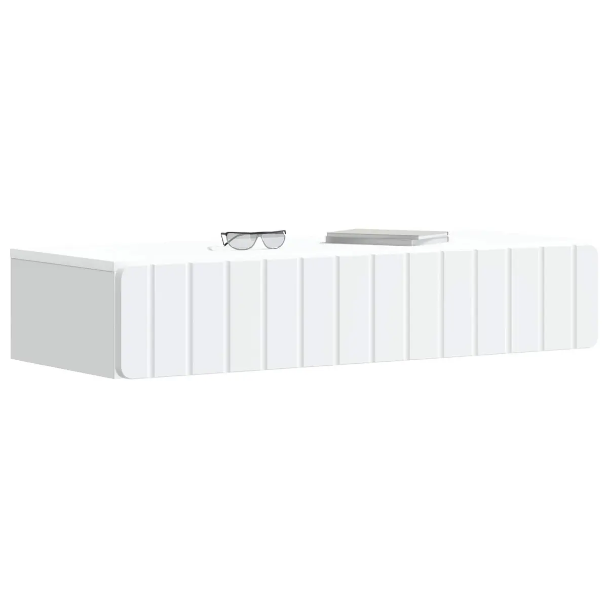 Wall-Mounted Side Table in White