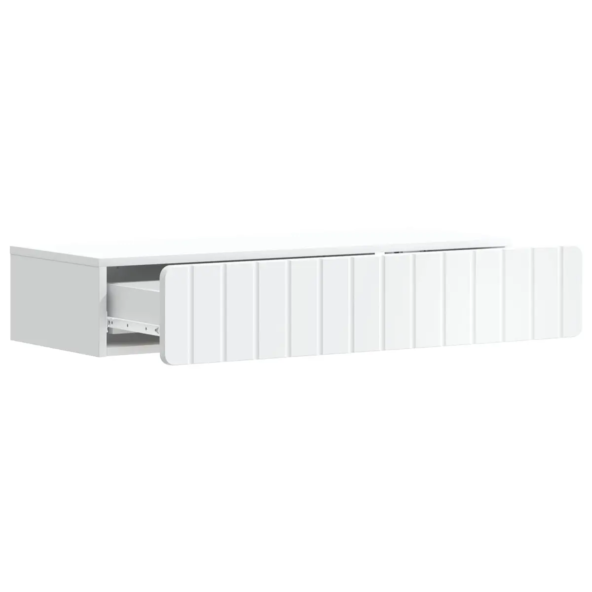 Wall-Mounted Side Table in White