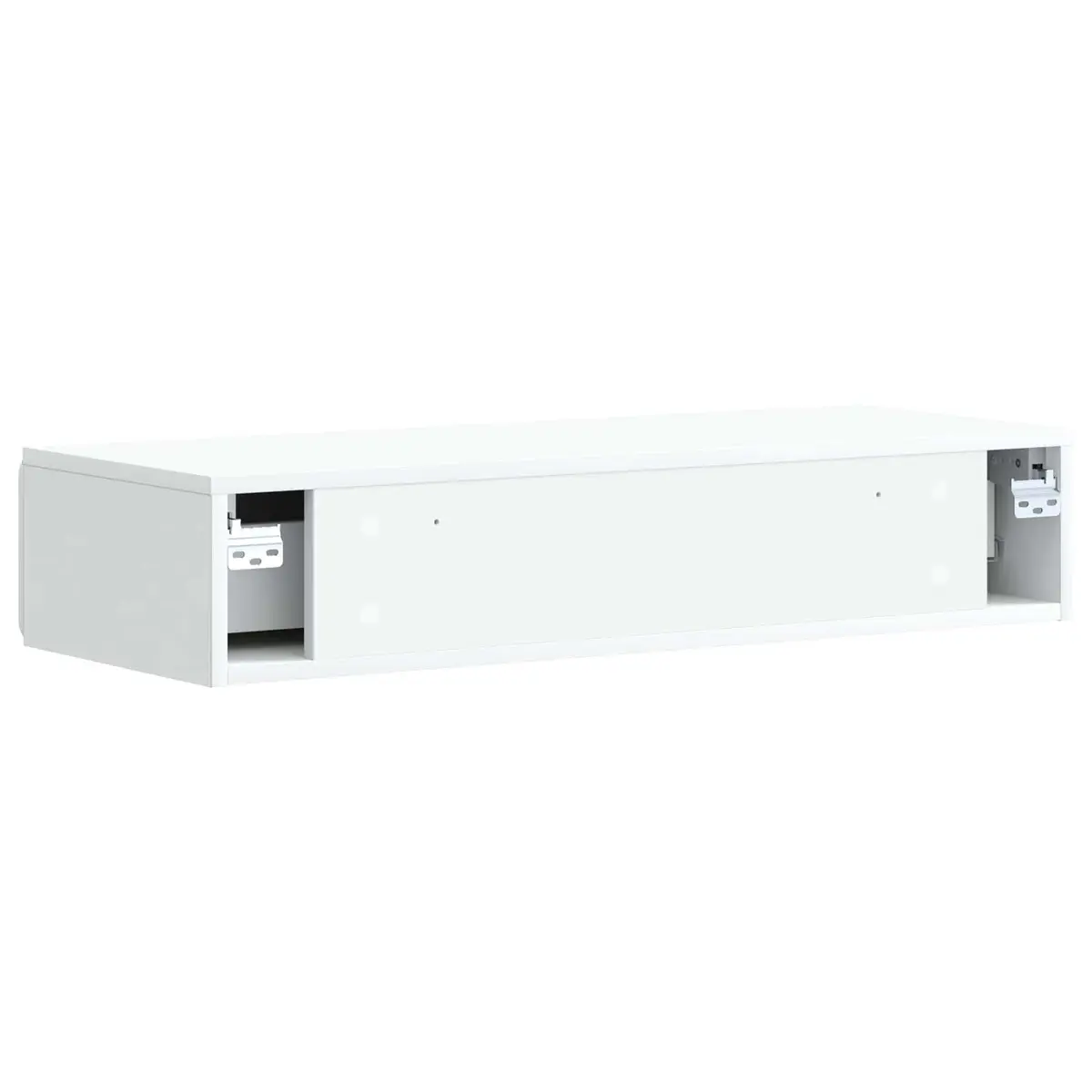 Wall-Mounted Side Table in White