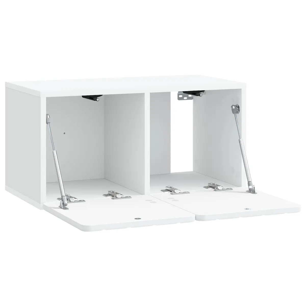 Wall-Mounted TV Cabinet Living Room 59.5 x 31 x 30 cm White Storage Unit
