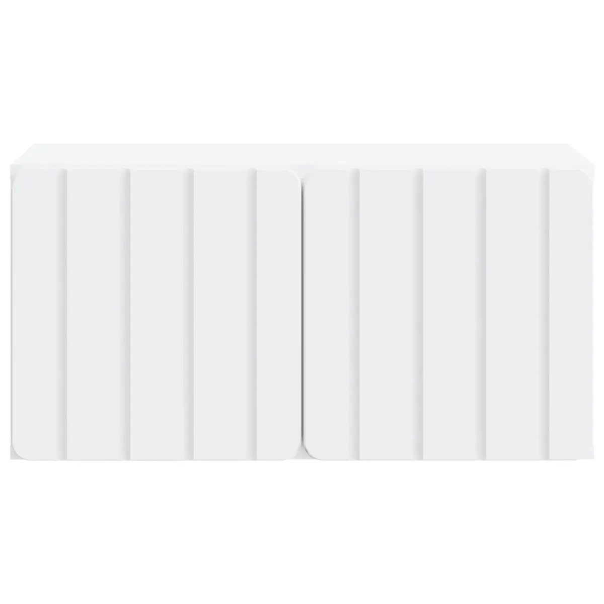 Wall-Mounted TV Cabinet Living Room 59.5 x 31 x 30 cm White Storage Unit