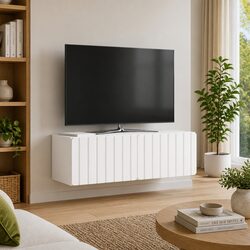 Specifications of White Wall-Mounted TV Cabinet 98x31x30cm