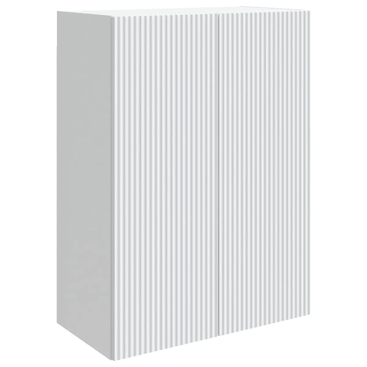 Wall-Mounted Storage Cabinet for Home 66 x 34.5 x 90 cm White Modern Organiser