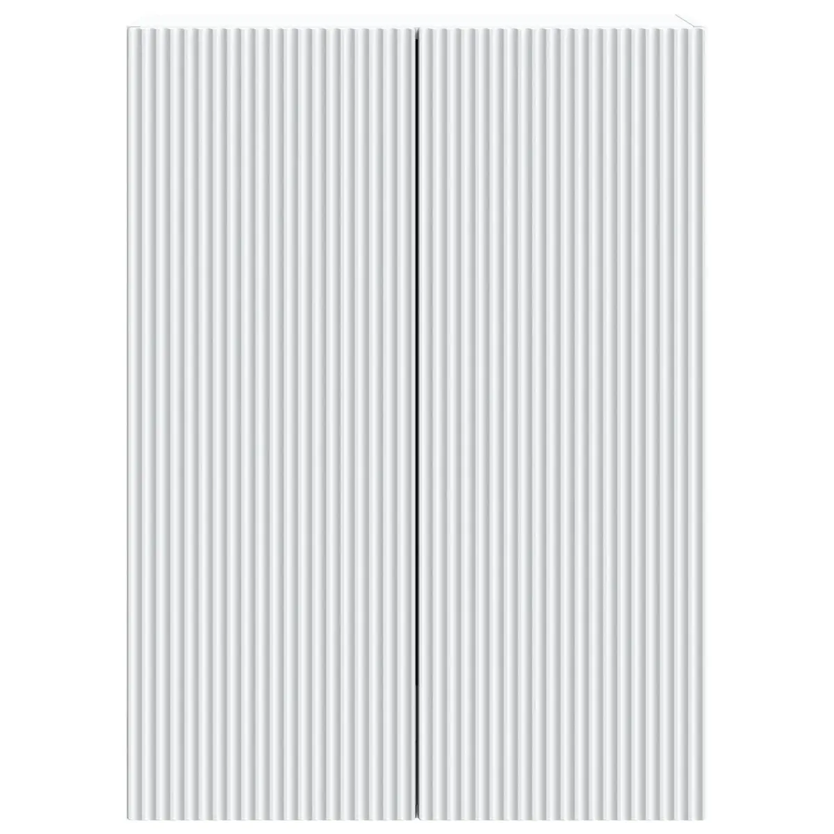 Wall-Mounted Storage Cabinet for Home 66 x 34.5 x 90 cm White Modern Organiser