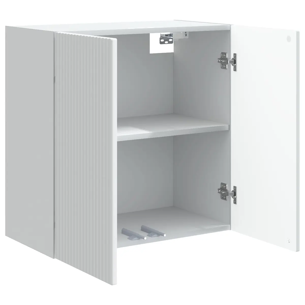 59x31x60cm White Engineered Wood Storage Cabinet