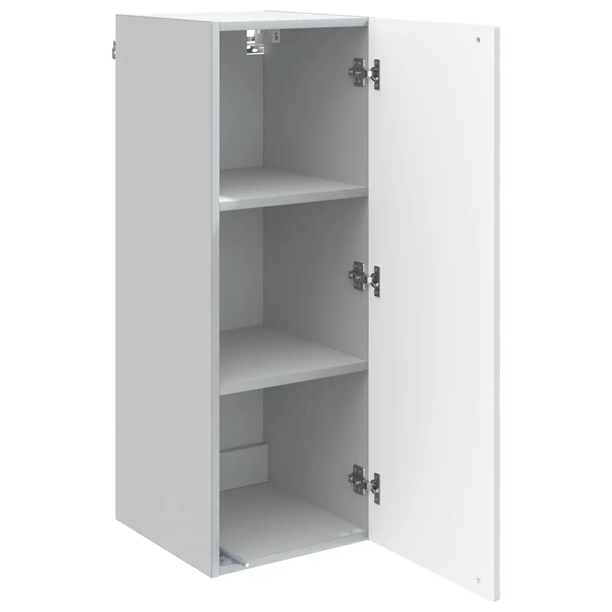 Wall-Mounted Storage Cabinet for Home Organization with Shelves and Drawer White 33 x 34.5 x 90 cm