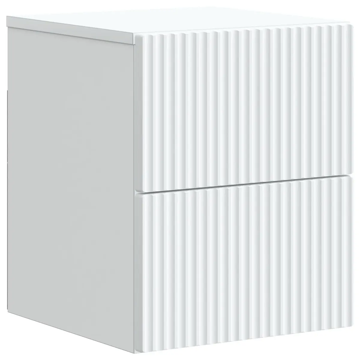Wall Mounted Storage Shelf Bedside Cabinet White Engineered Wood 33x34.5x40cm