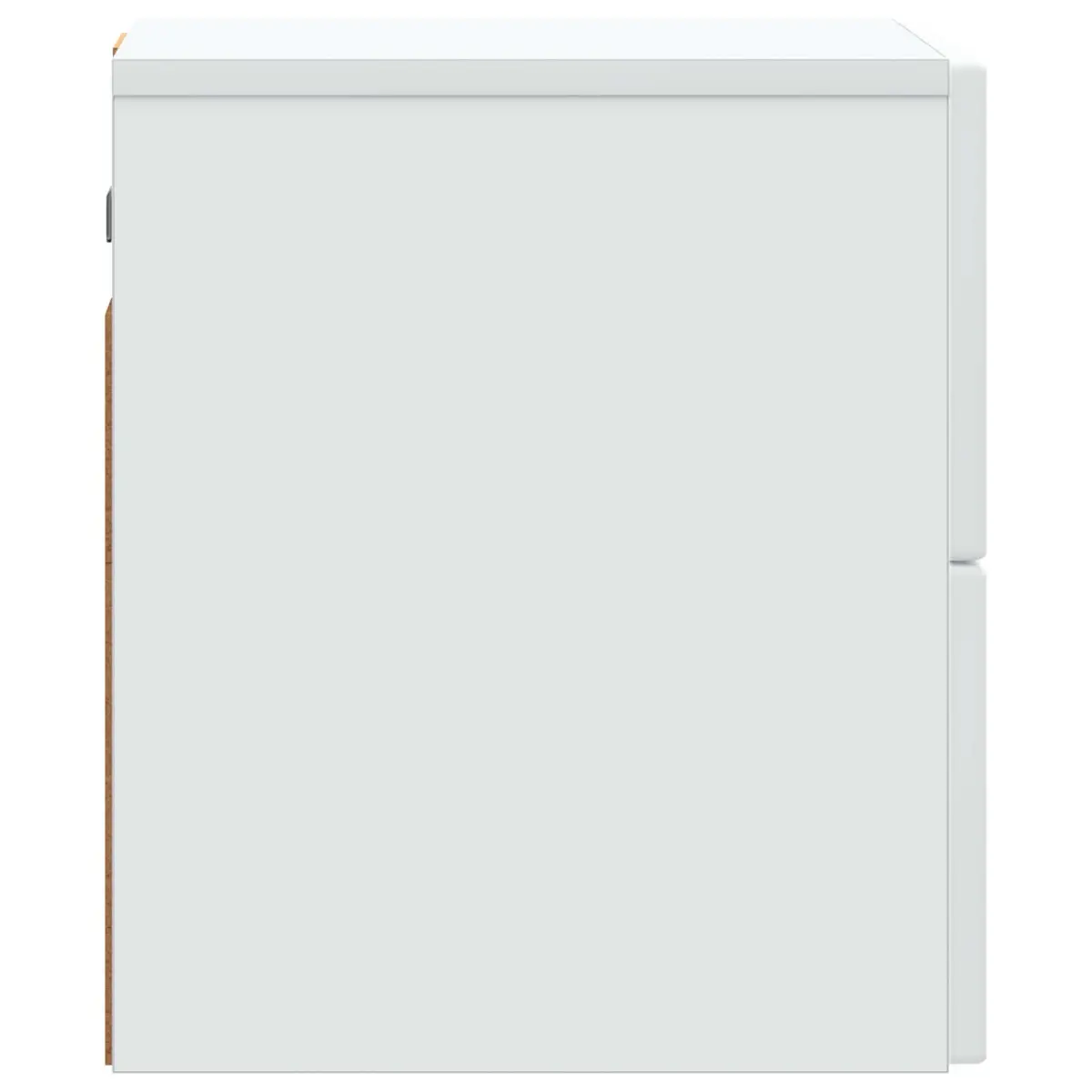 Wall Mounted Storage Shelf Bedside Cabinet White Engineered Wood 33x34.5x40cm