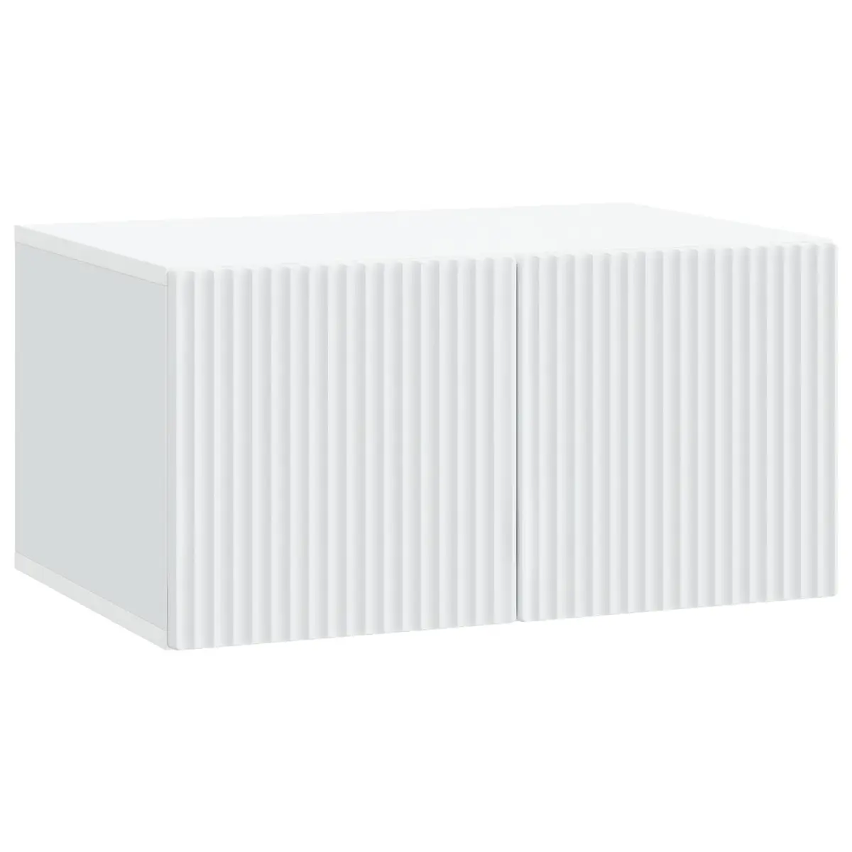 White Wall-Mounted TV Cabinet Unit